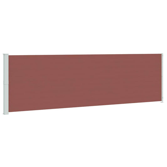 Side Awning | Brown | Polyester with PU coating | Large | Retractable
