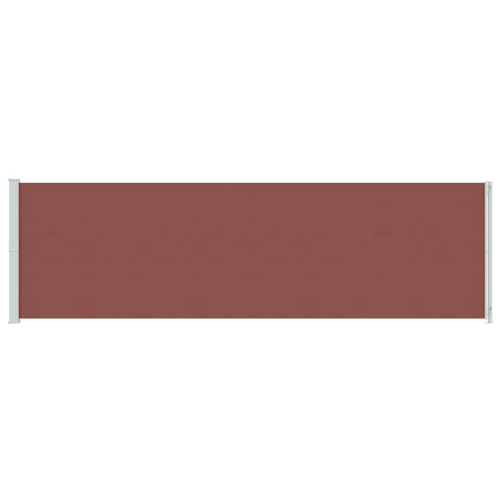 Patio Retractable Side Awning 180x600 cm Brown