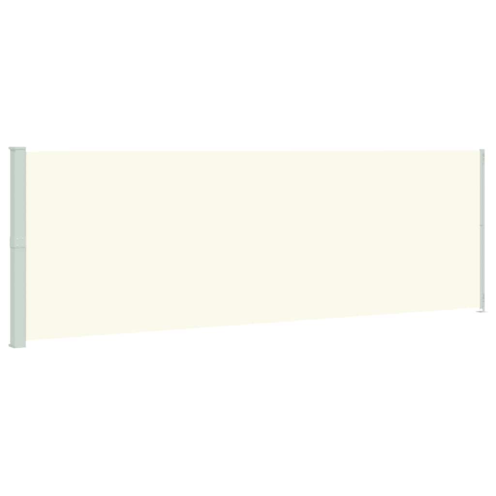 Patio Retractable Side Awning 78.7"x236.2" Cream
