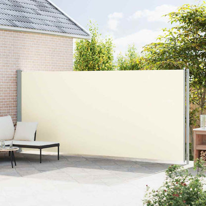 Patio Retractable Side Awning 78.7"x236.2" Cream