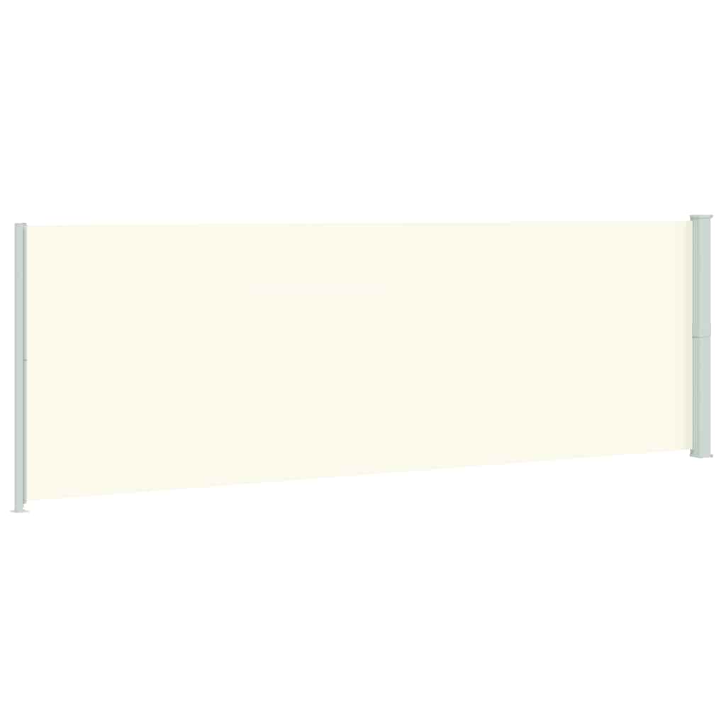 Patio Retractable Side Awning 78.7"x236.2" Cream