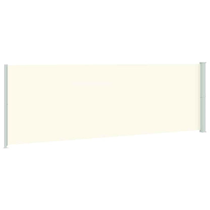 Patio Retractable Side Awning 78.7"x236.2" Cream
