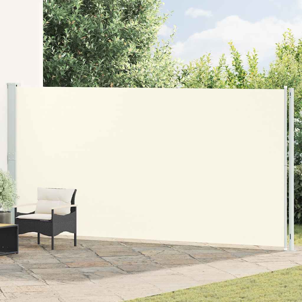 Patio Retractable Side Awning 78.7"x236.2" Cream