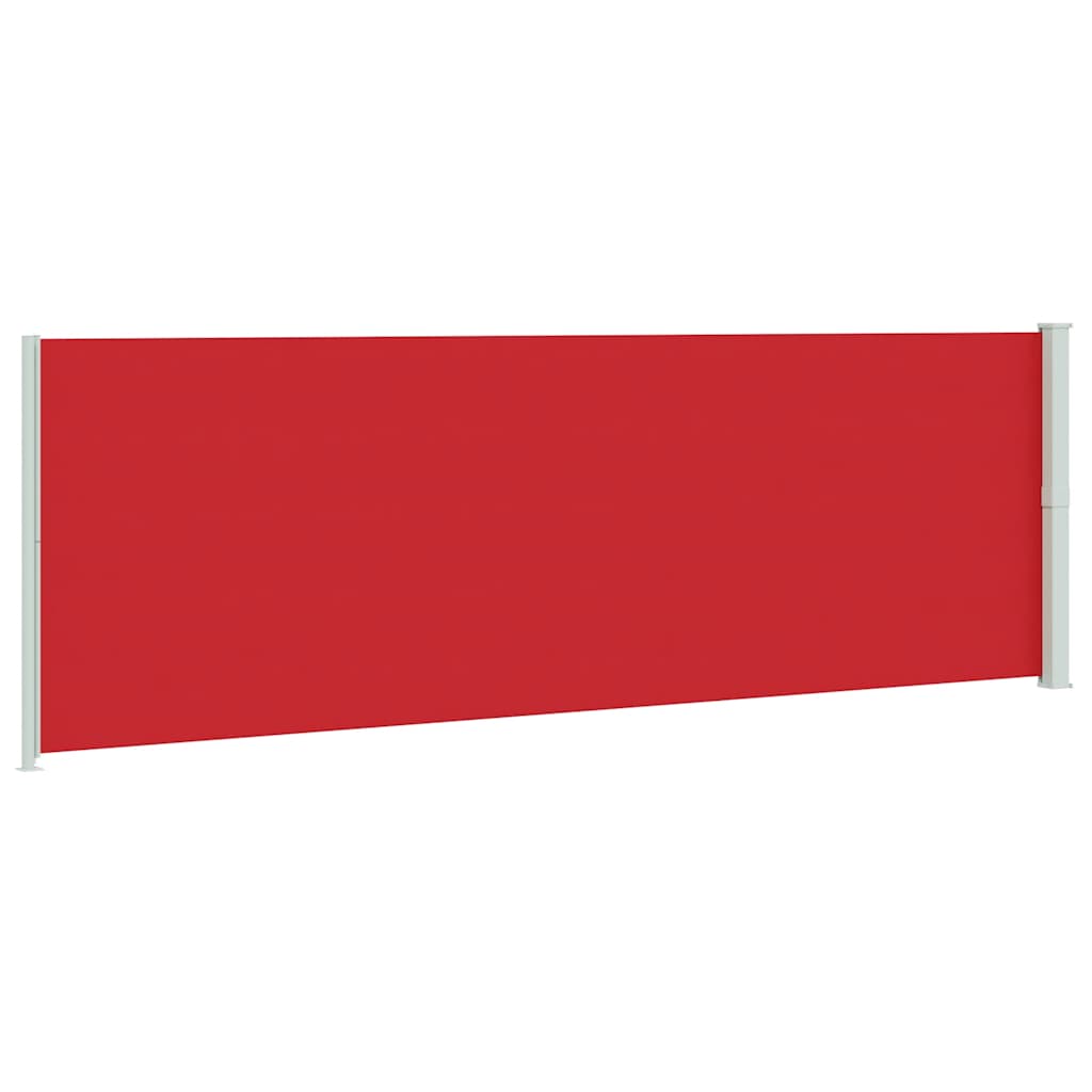 Patio Retractable Side Awning 200x600 cm Red