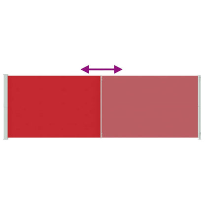 Patio Retractable Side Awning 200x600 cm Red