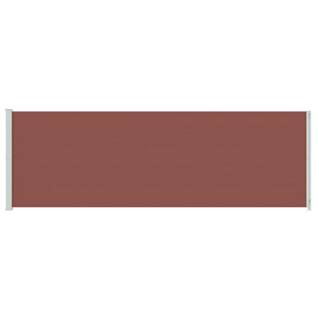 Patio Retractable Side Awning 200x600 cm Brown