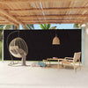 Patio Retractable Side Awning 86.6"x236.2" Black