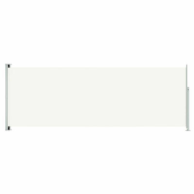 Patio Retractable Side Awning 86.6"x236.2" Cream