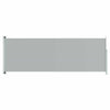 Patio Retractable Side Awning 86.6"x236.2" Gray