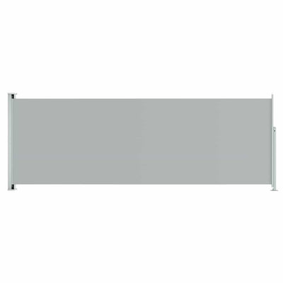 Patio Retractable Side Awning 86.6"x236.2" Gray