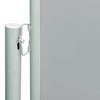 Patio Retractable Side Awning 86.6"x236.2" Gray