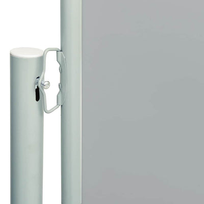 Patio Retractable Side Awning 86.6"x236.2" Gray