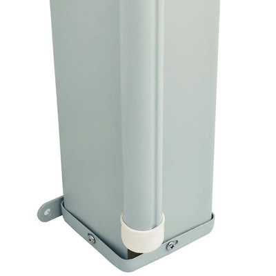 Patio Retractable Side Awning 86.6"x236.2" Gray