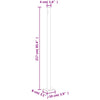 Patio Retractable Side Awning 86.6"x236.2" Gray
