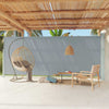 Patio Retractable Side Awning 86.6"x236.2" Gray