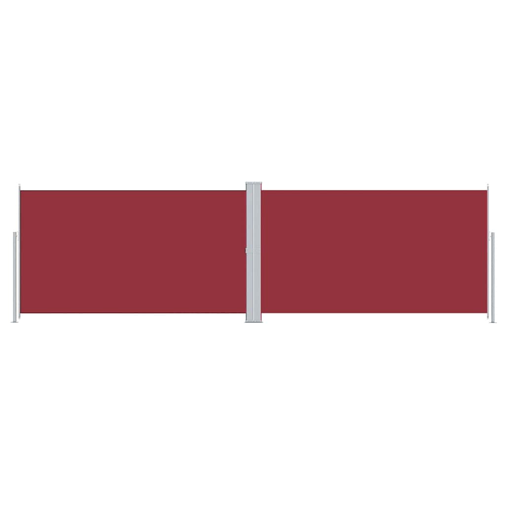 Retractable Side Awning Red 180x600 cm