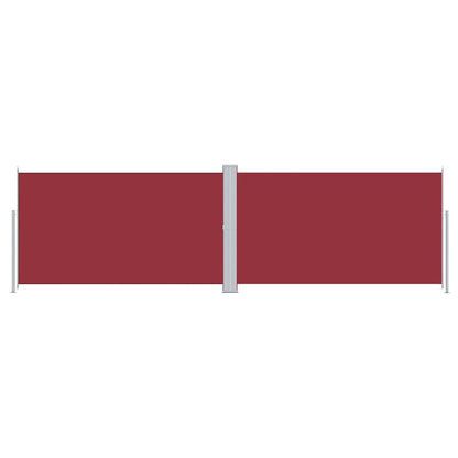 Retractable Side Awning Red 180x600 cm