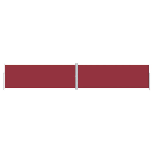 Side Awning | Red | Polyester with PU coating | 180 x 1000 cm