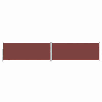 Retractable Side Awning Brown 200x1000 cm