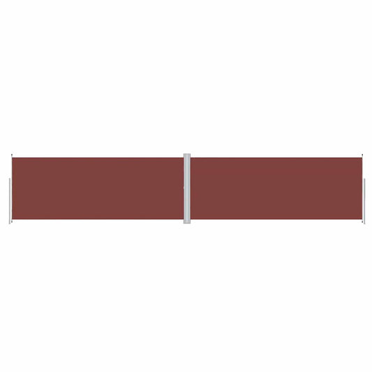 Side Awning | Brown | Polyester (with PU coating), steel, aluminium