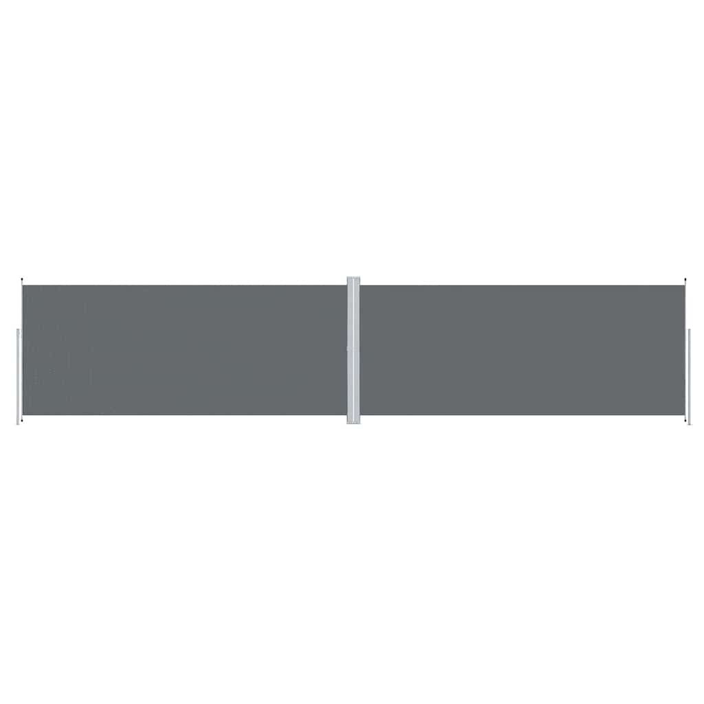 Retractable Side Awning Anthracite 86.6"x393.7"