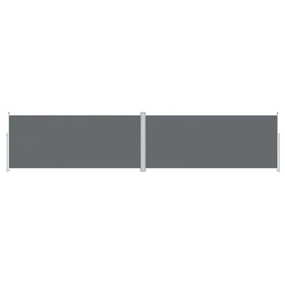 Retractable Side Awning Anthracite 86.6"x393.7"