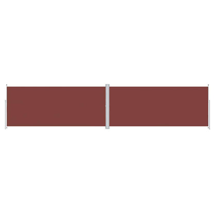 Retractable Side Awning Brown 220x1000 cm