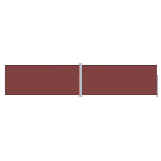 Side Awning | Brown | Polyester fabric with PU coating, Steel, Aluminium