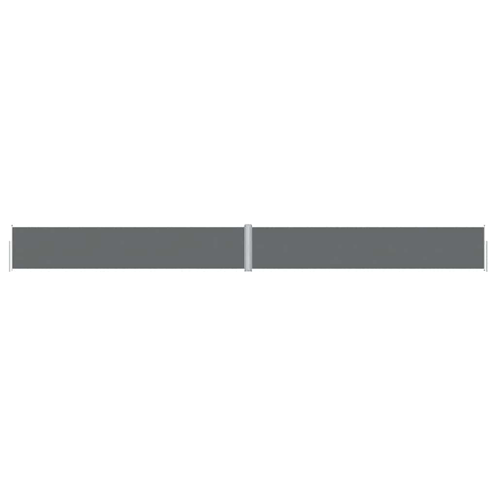 Retractable Side Awning Anthracite 46.1"x472.4"