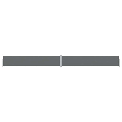 Retractable Side Awning Anthracite 46.1"x472.4"
