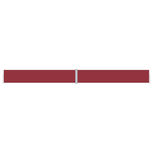 Side Awning | Red | Polyester with PU coating | Large |  Retractable