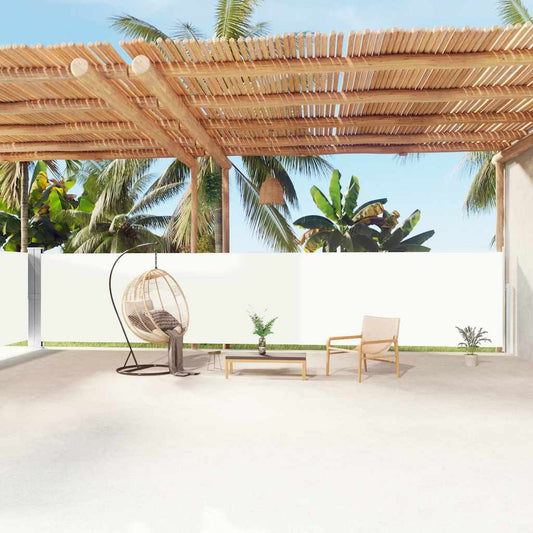 Side Awning | Cream | Polyester with PU coating, steel, aluminium | Large