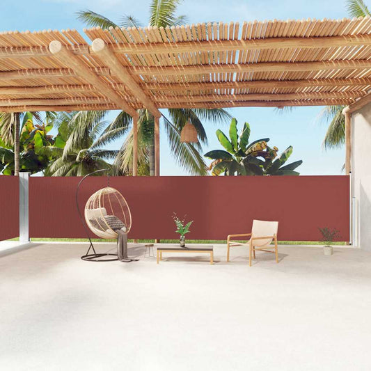 Side Awning | Brown | Polyester with PU coating | 160 x 1200 cm