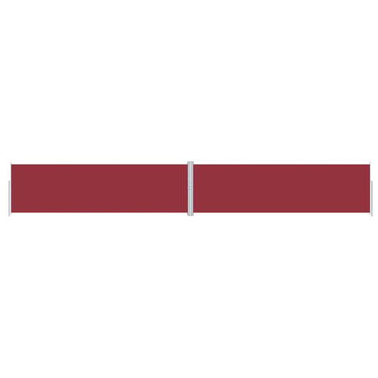 Side Awning | Red | Fabric with PU coating, steel, aluminium