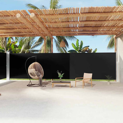 Side Awning | Black | Polyester with PU coating, steel, aluminium