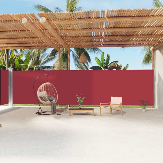 Side Awning | Red | Polyester, steel, aluminium | Large | Retractable