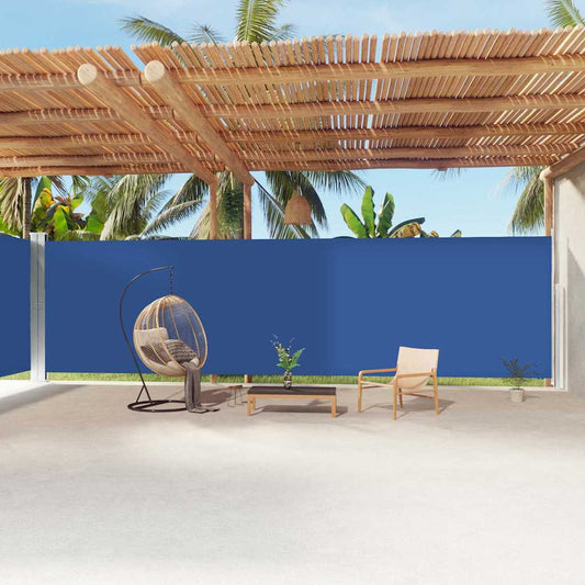 Side Awning | Blue | Polyester with PU coating, steel, aluminium | Large