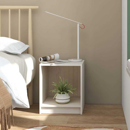 809922 vidaXL Bedside Cabinets 2 pcs White 35,5x33,5x41,5 cm Solid Wood Pine