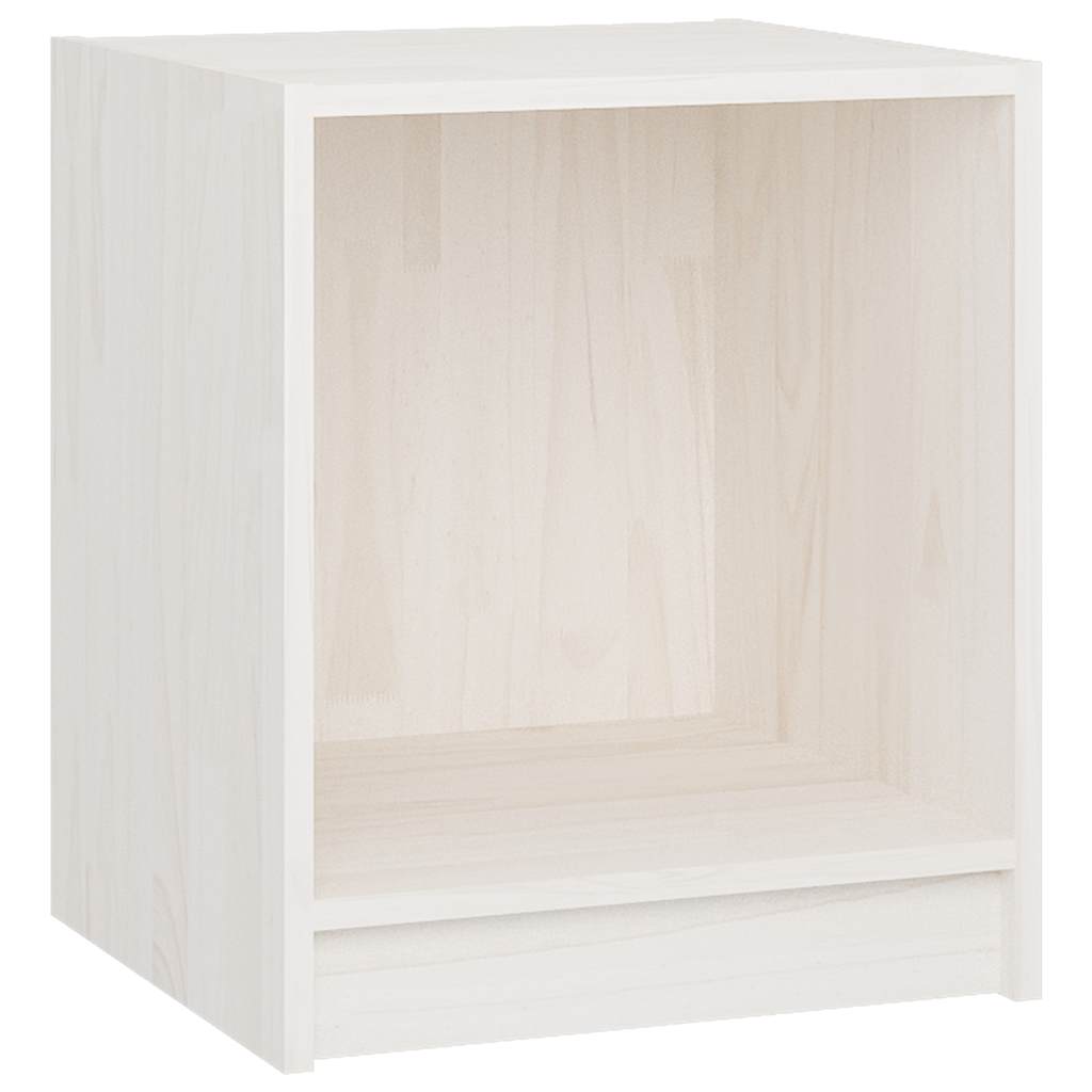 809922 vidaXL Bedside Cabinets 2 pcs White 35,5x33,5x41,5 cm Solid Wood Pine