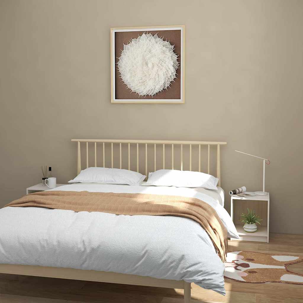 809922 vidaXL Bedside Cabinets 2 pcs White 35,5x33,5x41,5 cm Solid Wood Pine