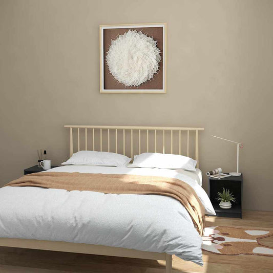 Bedside Cabinet | Set of 2 | Grey | Solid pinewood | Compact