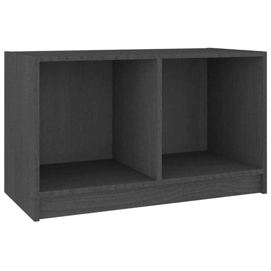 TV Stand | Grey | Solid Pine Wood | Medium | TV Stand | Rectangular