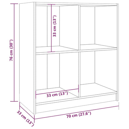 Sideboard 70x33x76 cm Solid Pinewood