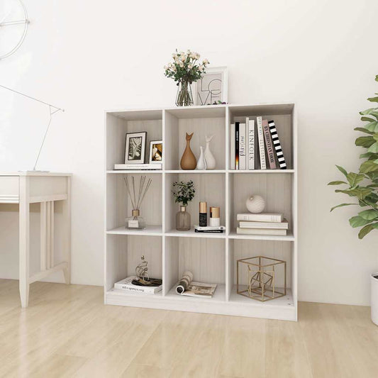 Book Cabinet | White | Solid pinewood | Medium | Book Cabinet