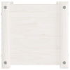 Garden Planters 2 pcs White 31x31x31 cm Solid Pinewood
