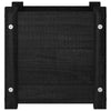 Garden Planter Black 31x31x31 cm Solid Pinewood