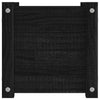 Garden Planter Black 31x31x31 cm Solid Pinewood