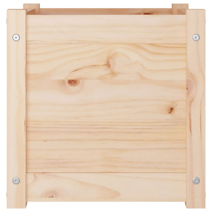 Garden Planters 2 pcs 15.7"x15.7"x15.7" Solid Wood Pine