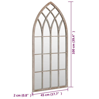 Mirror | Sand | Iron | 100 cm x 45 cm | Decorative Inlays | Wall Mirror