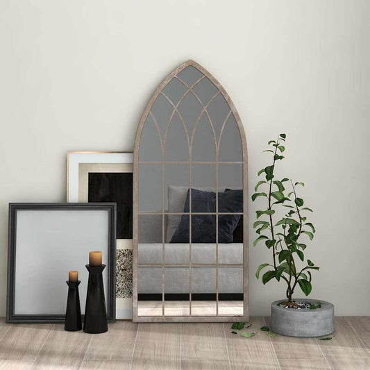 Mirror | Sand | Iron | 100 cm x 45 cm | Decorative Inlays | Wall Mirror